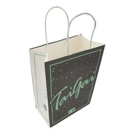 Foldable Custom Printed Gift Bags , Shopping Printed Paper Bags With Handles