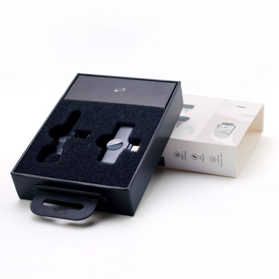 CMYK Printing Electronics Packaging Box Custom For Wireless Radio Microphone