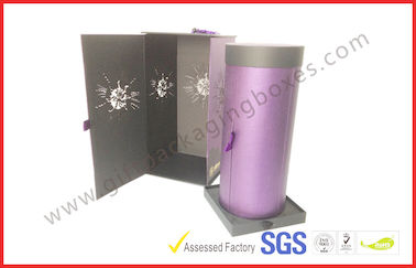 Handmade Round Gift Packaging Boxes , Revolving Embossed Gift Box