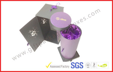 Handmade Round Gift Packaging Boxes , Revolving Embossed Gift Box