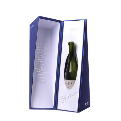 Προσαρμοσμένο κλίση τρίγωνο κέλυφος κουτί κρασιού ειδικής μορφής κουτί σκληρής επιφάνειας κουτί σκληρής επιφάνειας κόκκινο κρασί