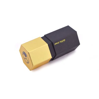 Έκταγωνικό κουτί χειροτεχνία κουτί δώρο κάλυψη κουτί δώρο κοσμήματα περιδέραιο σχήμα κουτί ζεστό χρυσό ζεστό ασήμι προσαρμοσμένο